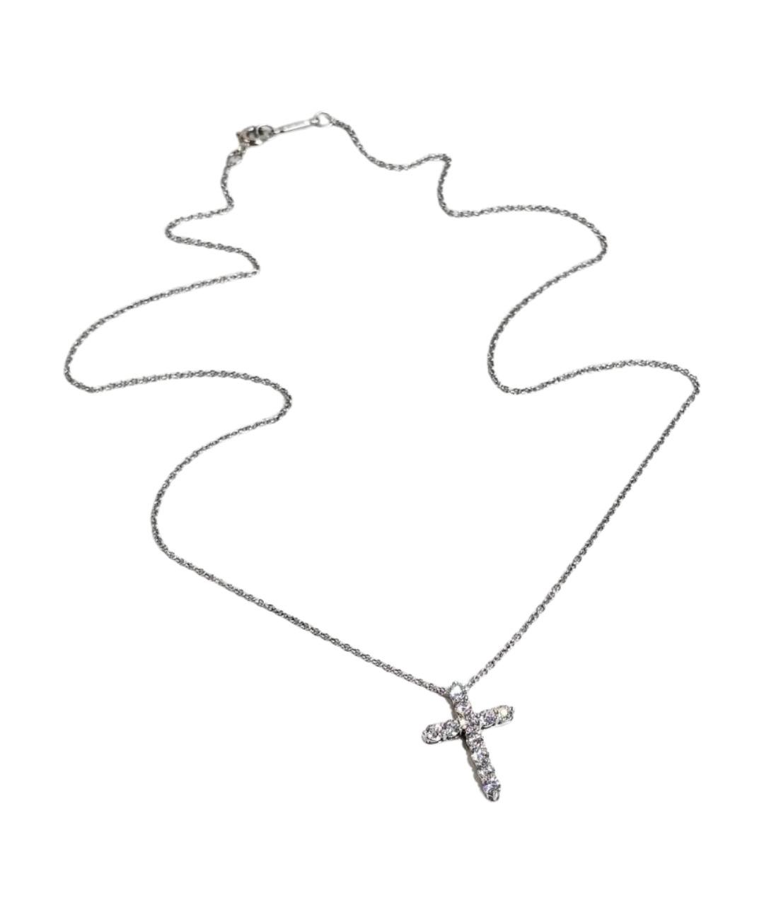 TIFFANY&CO Серебряное платиновое колье, фото 1