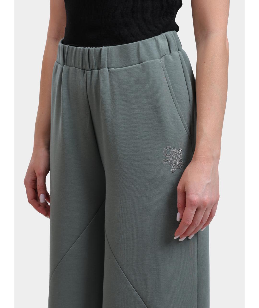 LIU JO Бирюзовые спортивные брюки и шорты, фото 4