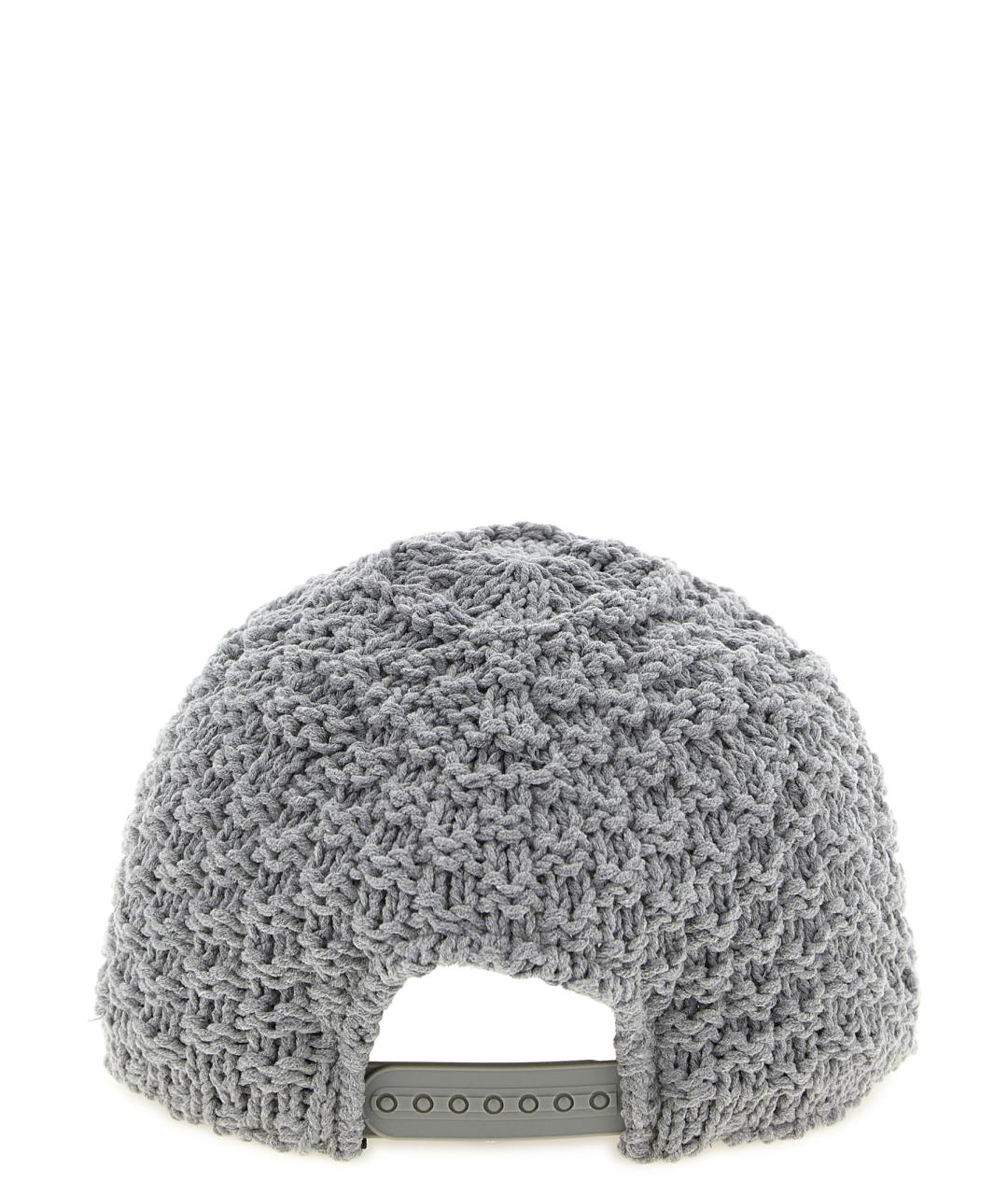 MAISON MIHARA YASUHIRO Серая хлопковая кепка/бейсболка, фото 3