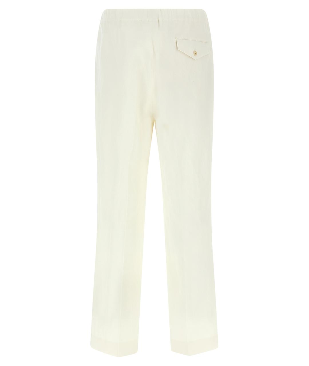 AURALEE Белые шерстяные повседневные брюки, фото 2