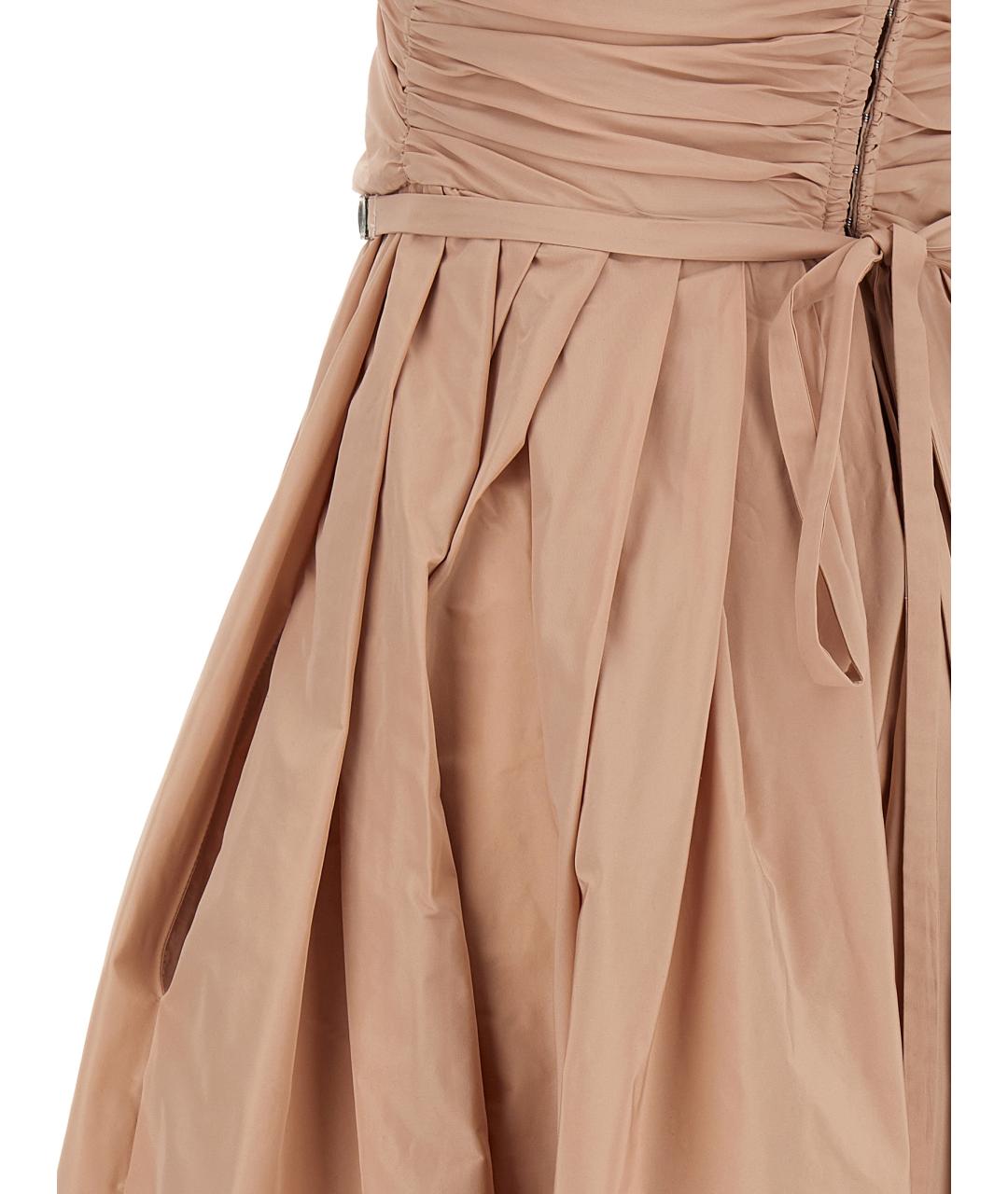 PINKO Розовое полиэстеровое вечернее платье, фото 4