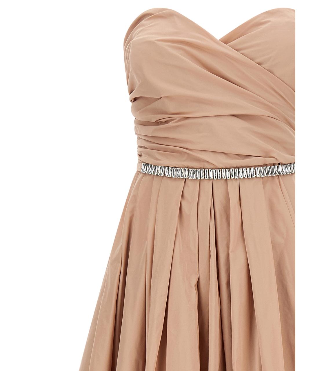 PINKO Розовое полиэстеровое вечернее платье, фото 3