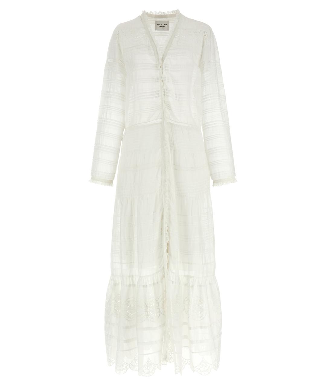 ISABEL MARANT ETOILE Белое хлопковое повседневное платье, фото 1