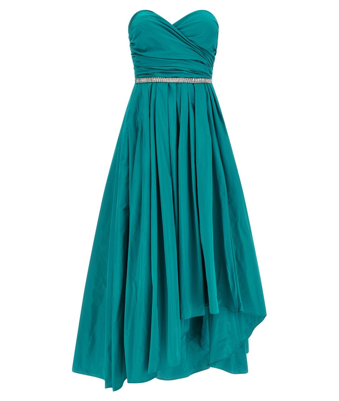 PINKO Зеленые полиэстеровое вечернее платье, фото 1
