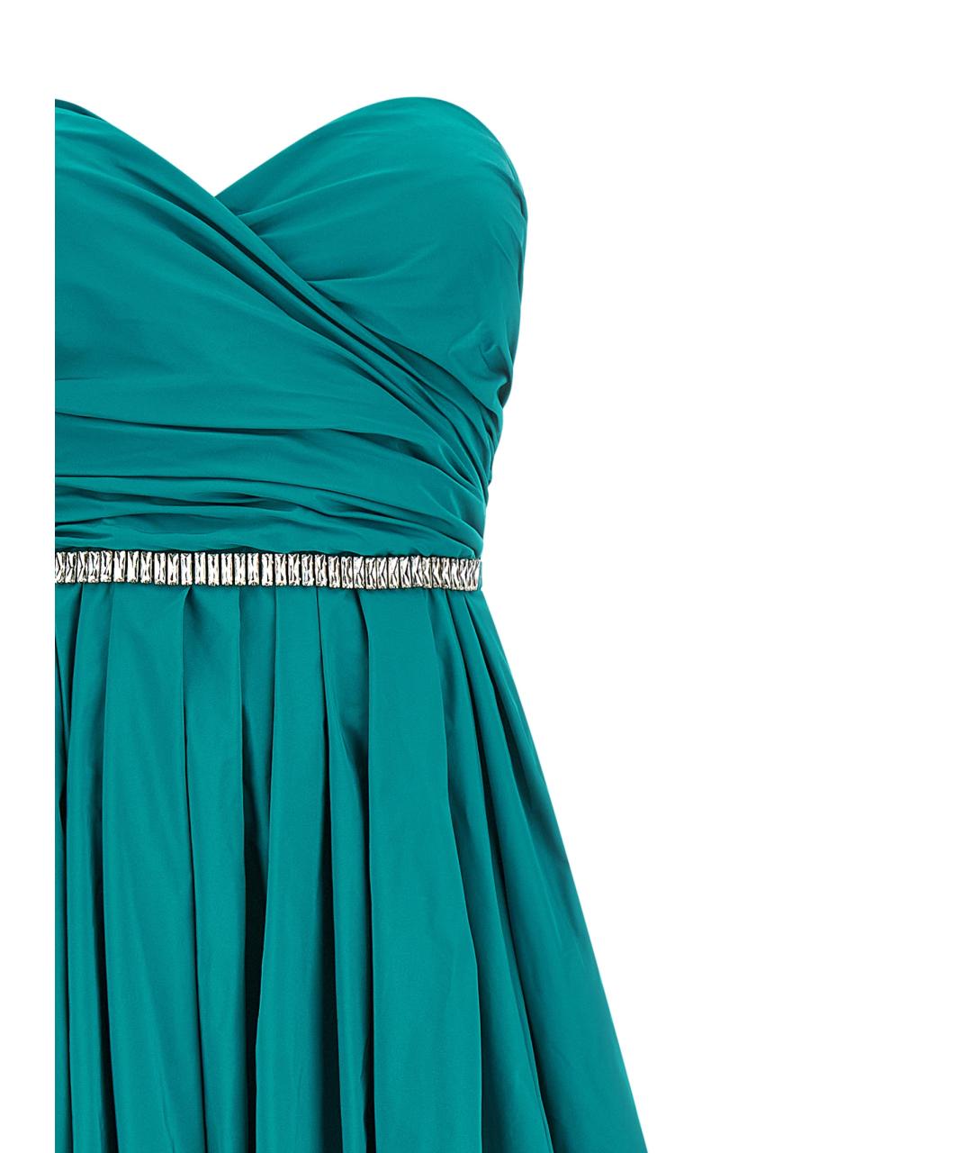PINKO Зеленые полиэстеровое вечернее платье, фото 3