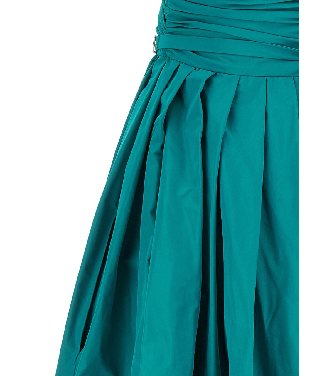 PINKO Зеленые полиэстеровое вечернее платье, фото 4