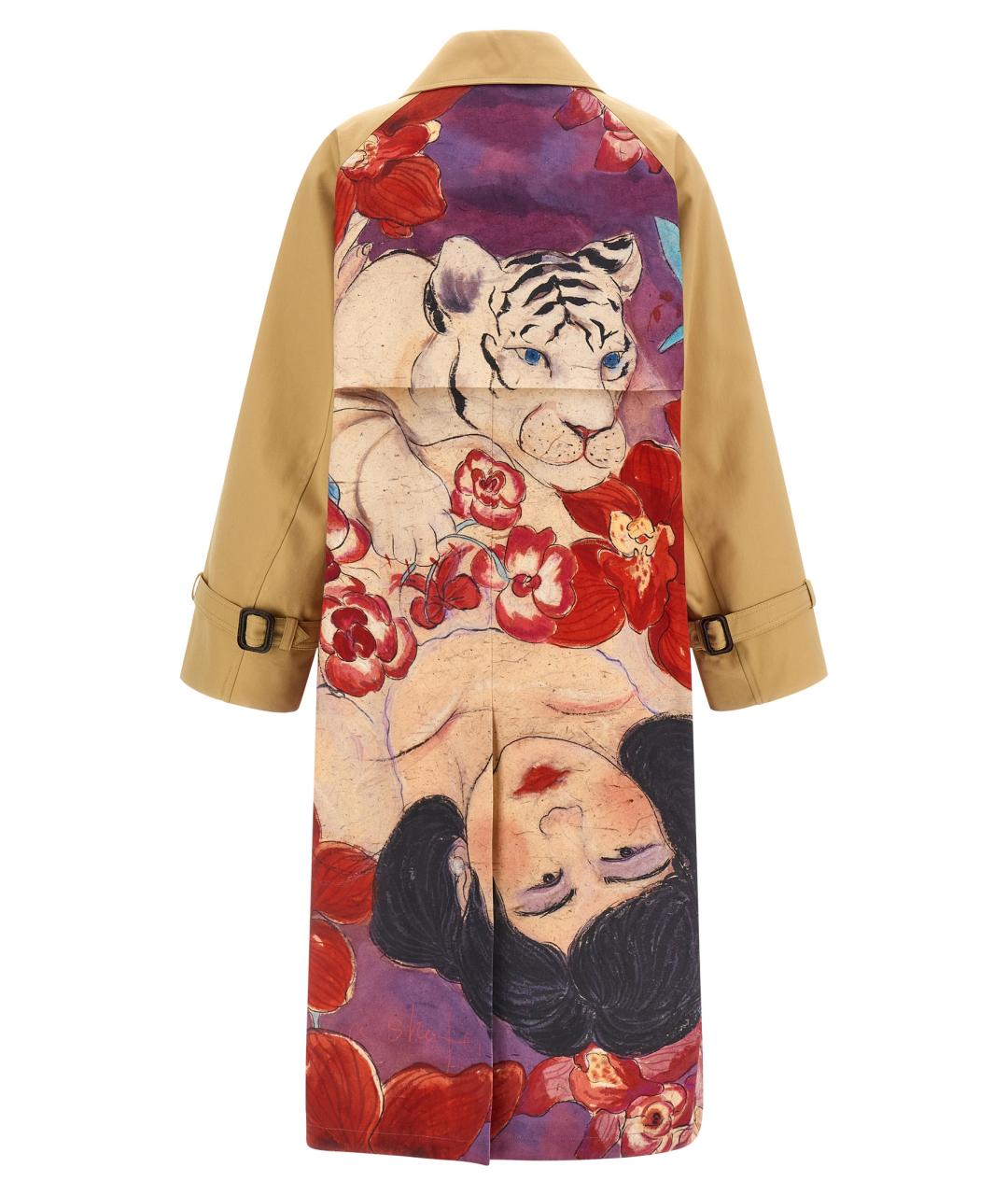 WEEKEND MAX MARA Бежевый хлопковый тренч/плащ, фото 3