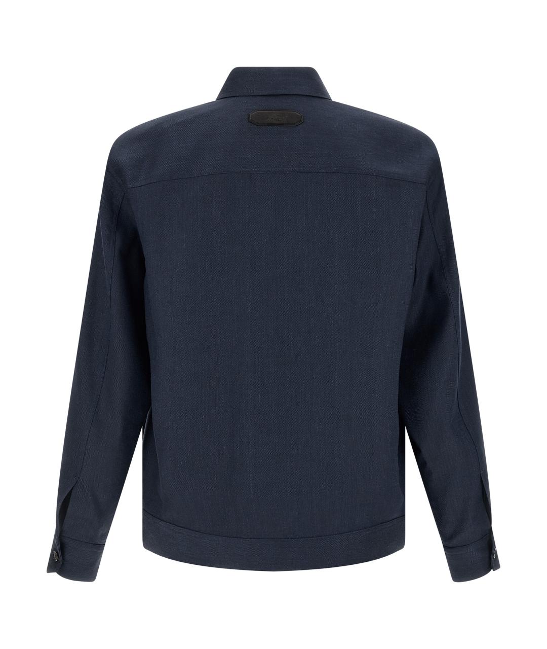 BRIONI Синяя льняная куртка, фото 2