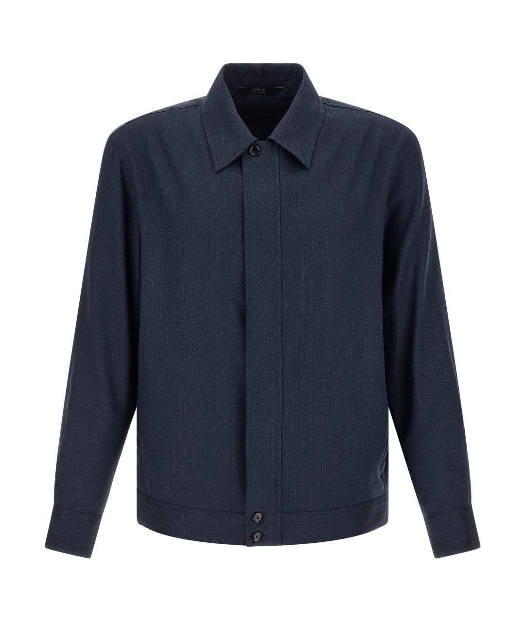 BRIONI Синяя льняная куртка, фото 1