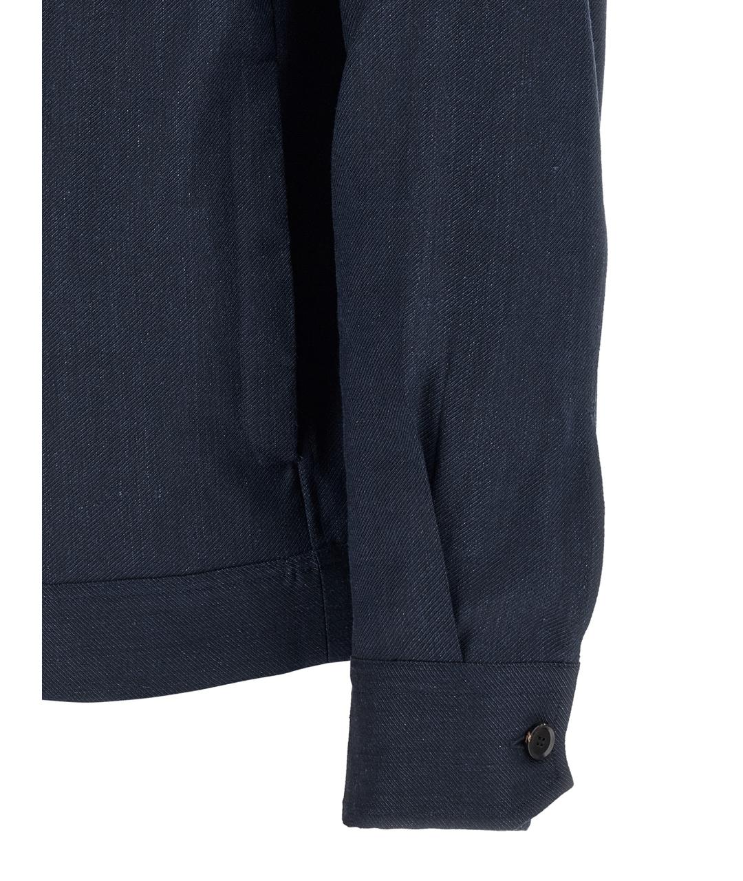 BRIONI Синяя льняная куртка, фото 4