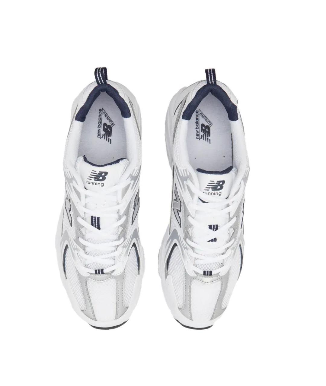 NEW BALANCE Белые текстильные кроссовки, фото 3