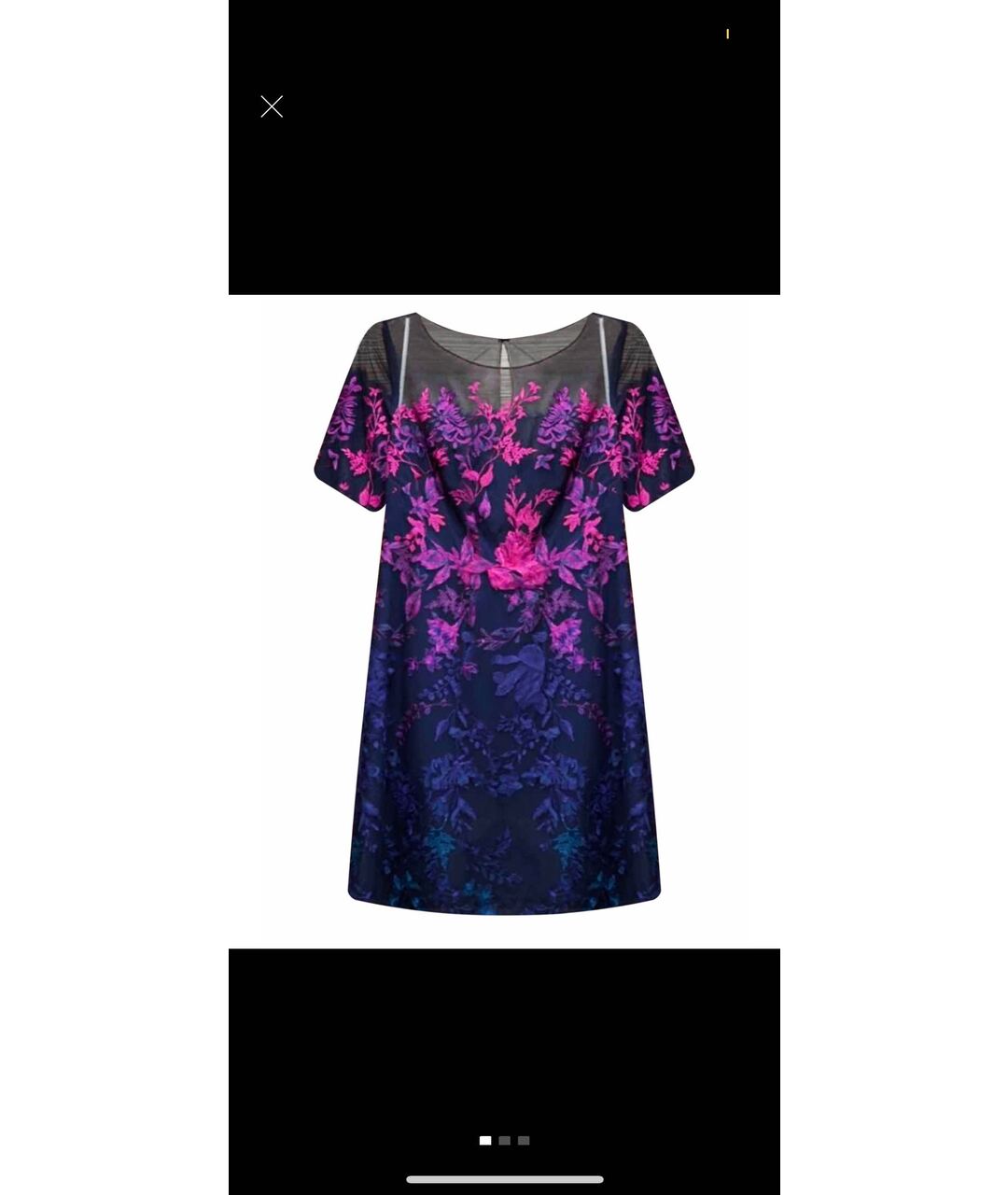 MARCHESA NOTTE Фиолетовое полиэстеровое вечернее платье, фото 4