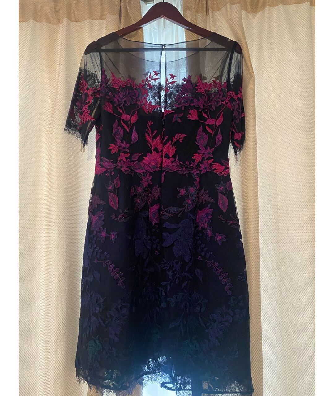 MARCHESA NOTTE Фиолетовое полиэстеровое вечернее платье, фото 2