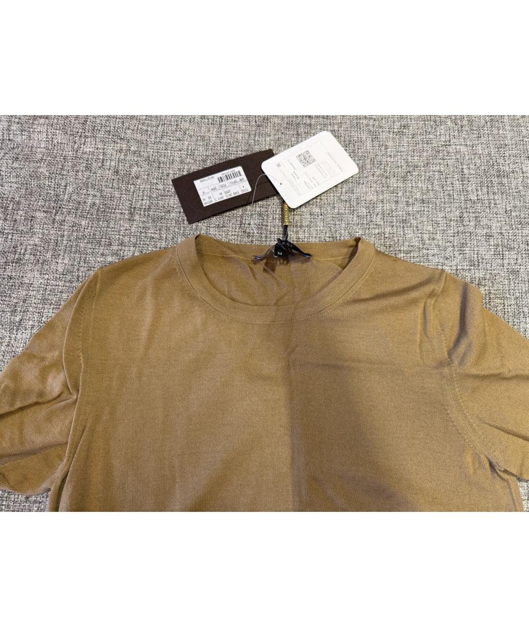 GUCCI Коричневый шерстяной джемпер / свитер, фото 3