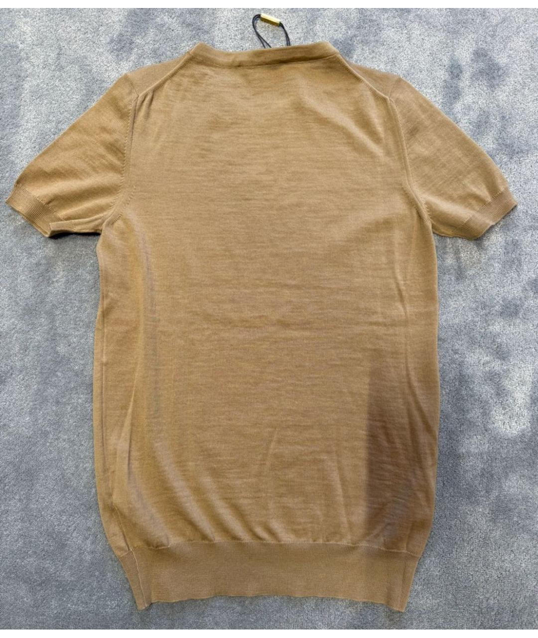 GUCCI Коричневый шерстяной джемпер / свитер, фото 2