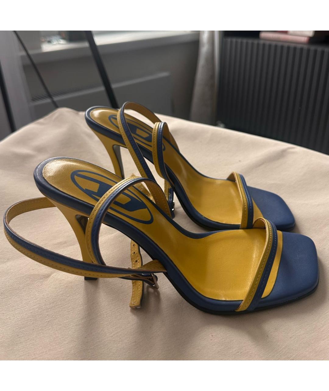 DIESEL Мульти кожаные босоножки, фото 6