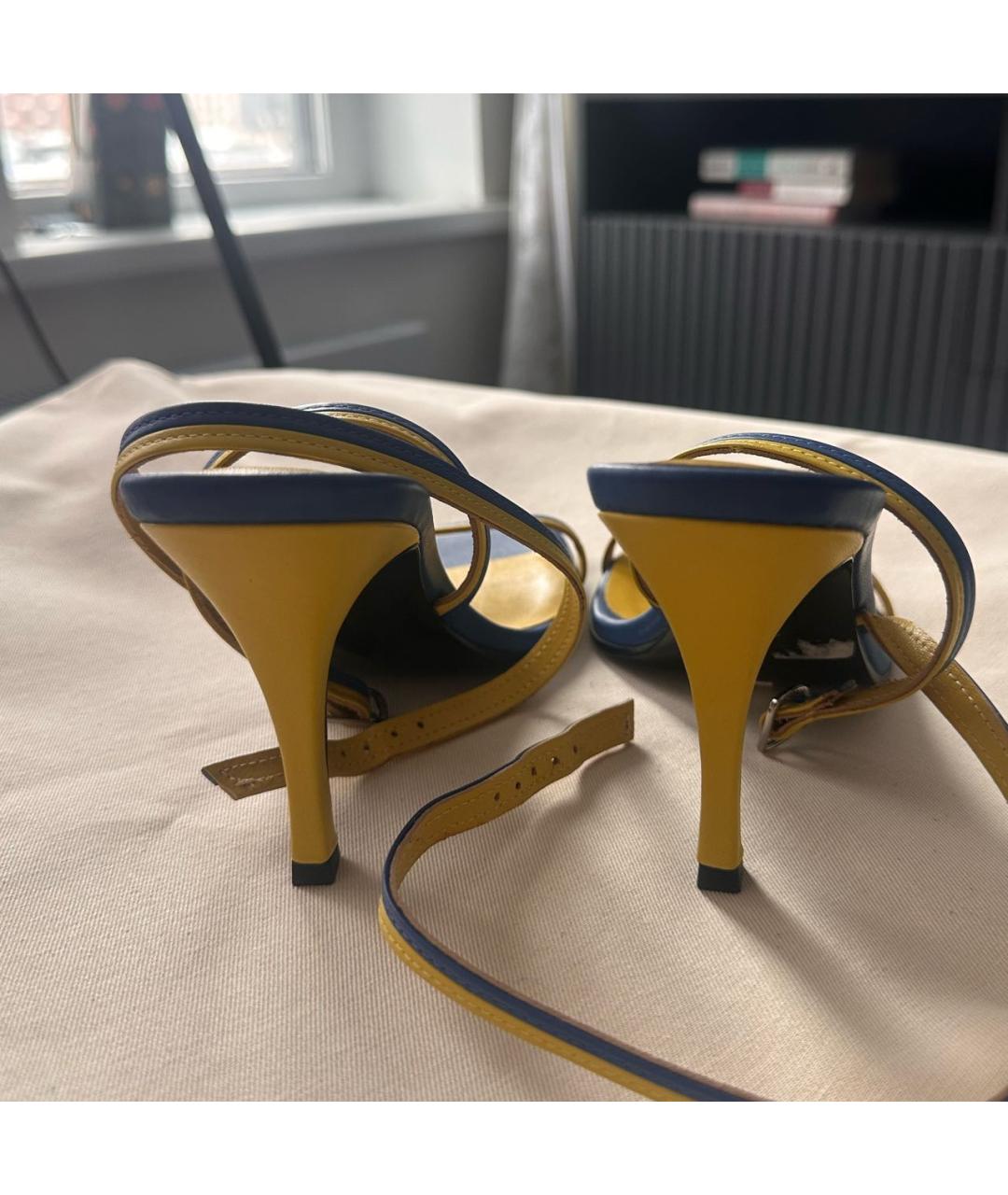 DIESEL Мульти кожаные босоножки, фото 4