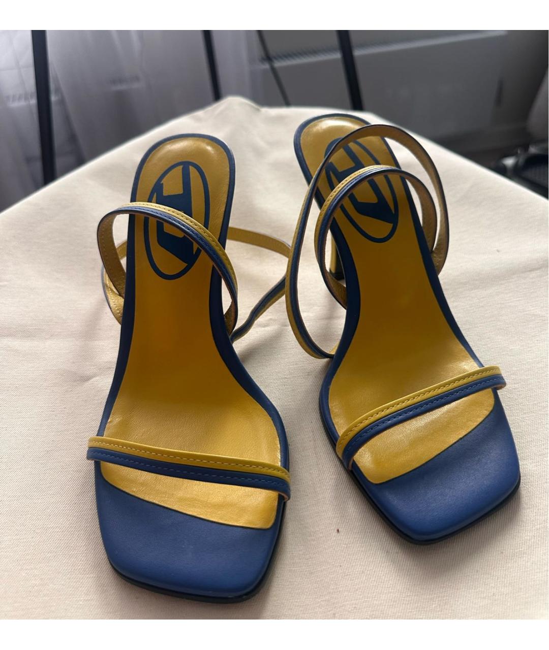 DIESEL Мульти кожаные босоножки, фото 5