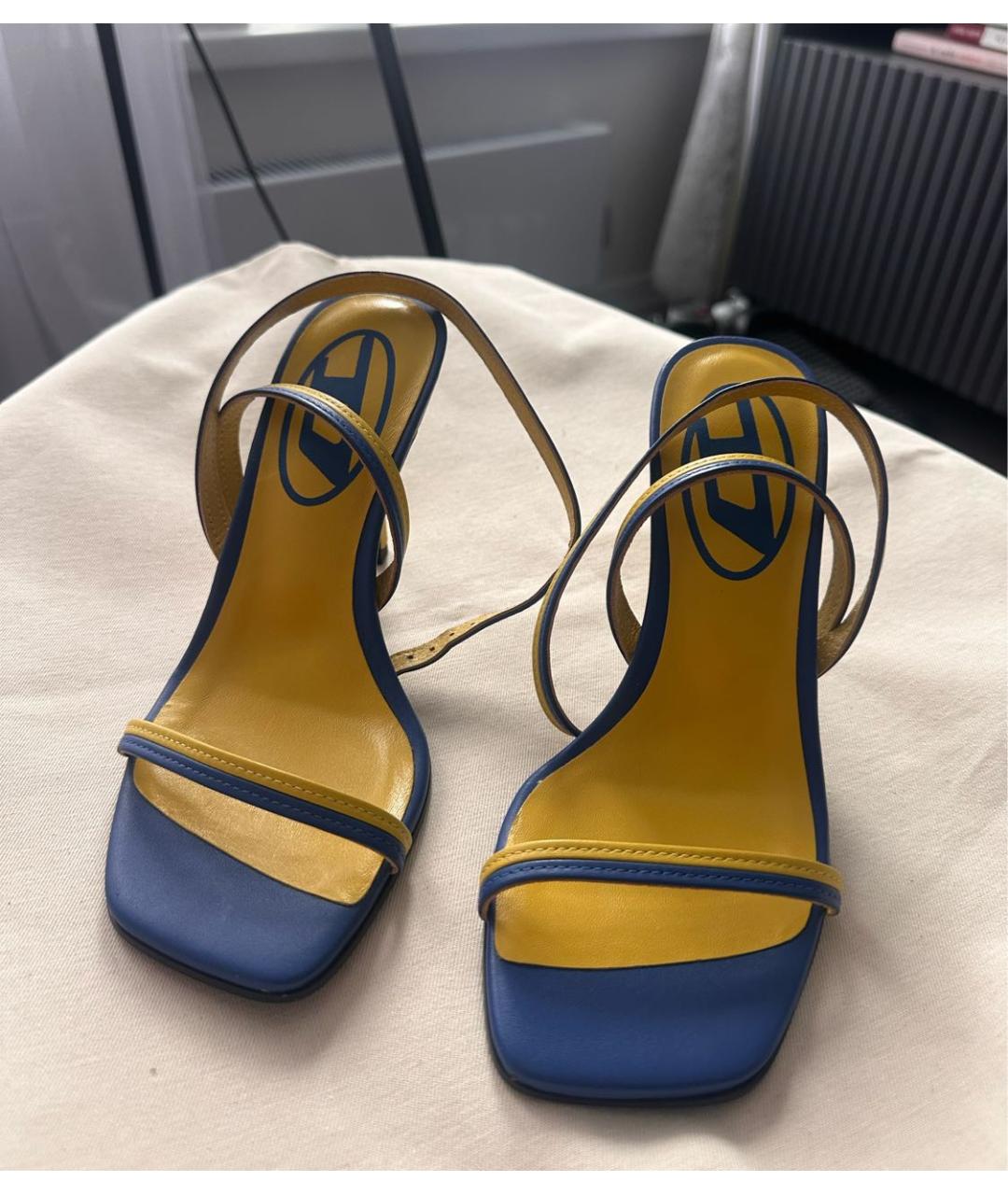 DIESEL Мульти кожаные босоножки, фото 2