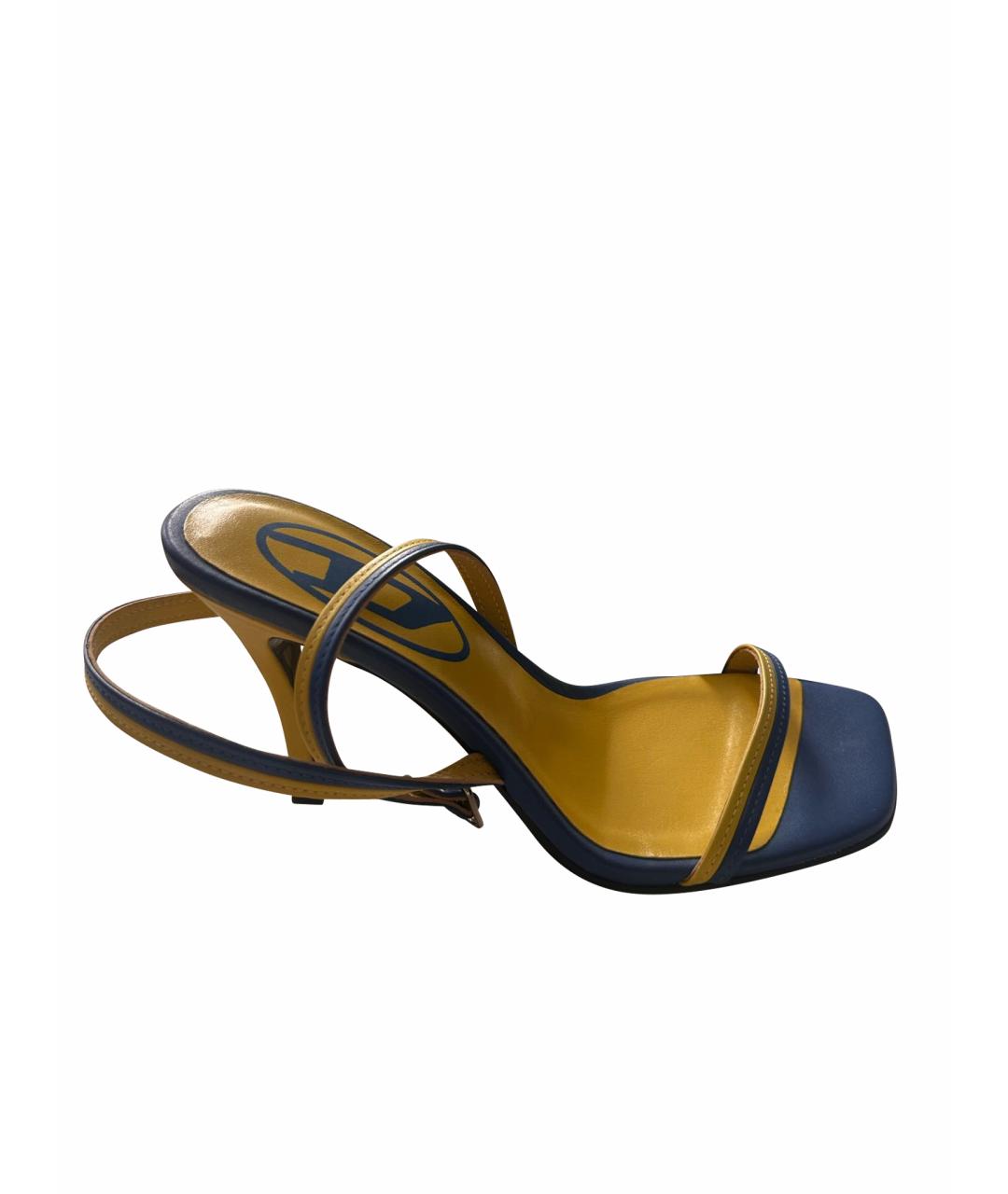 DIESEL Мульти кожаные босоножки, фото 1