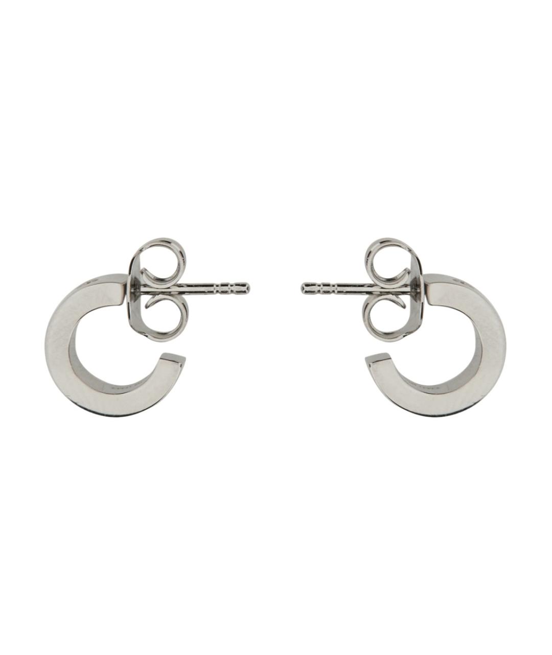 MM6 MAISON MARGIELA Серебряные металлические серьги, фото 3