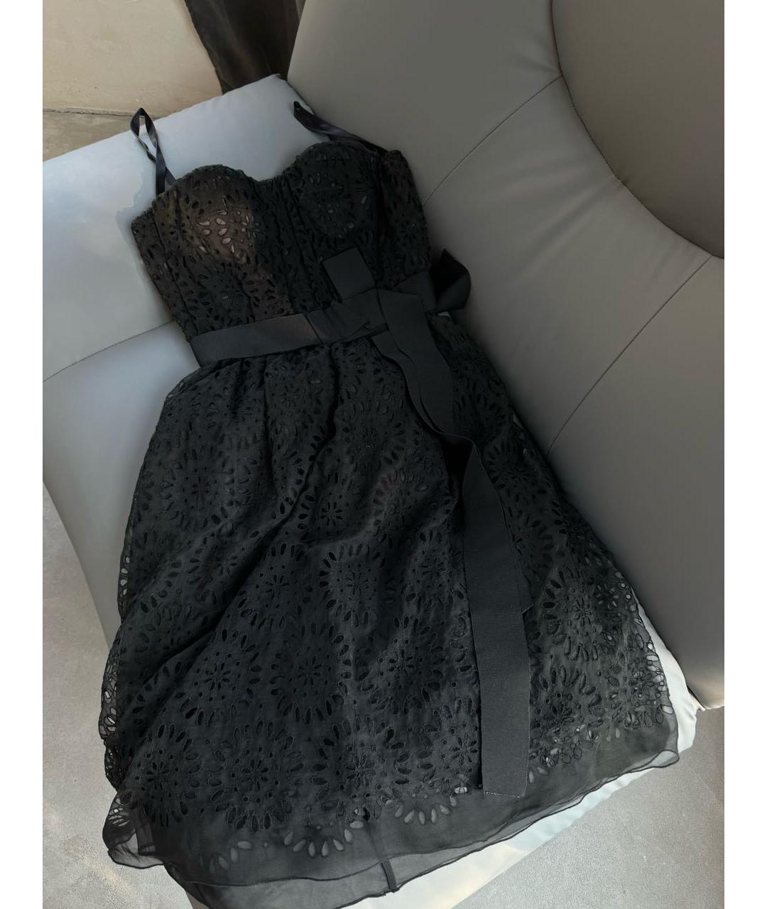 DOLCE&GABBANA Черный хлопковый сарафан, фото 5