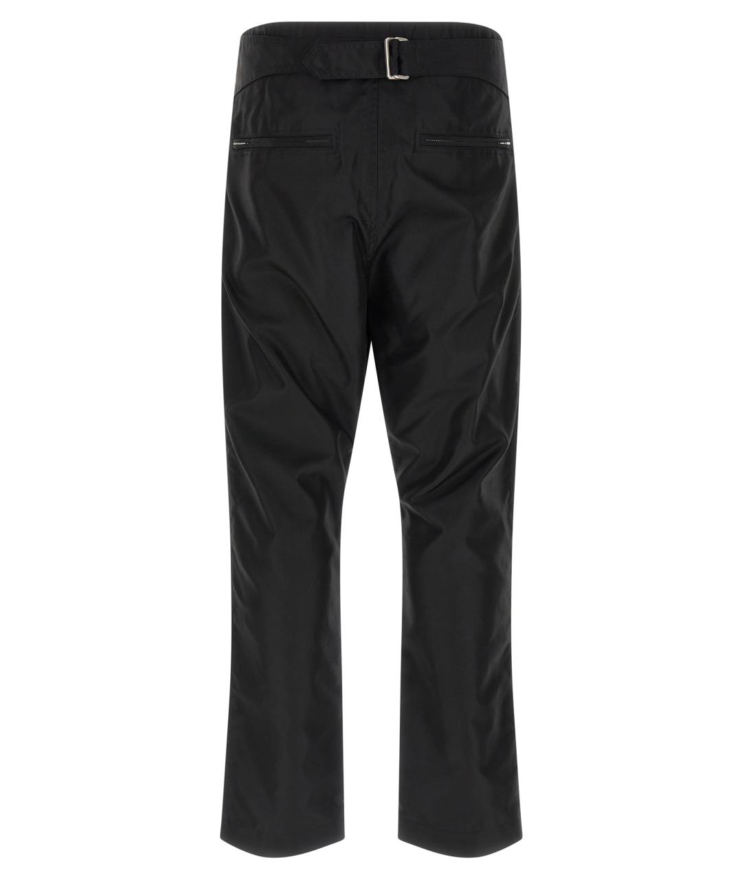 RICK OWENS Черные полиамидовые повседневные брюки, фото 2