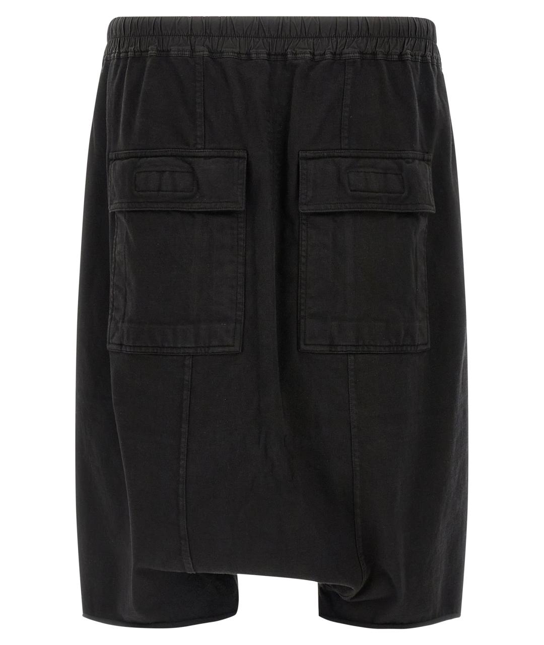 RICK OWENS DRKSHDW Черные хлопковые шорты, фото 2