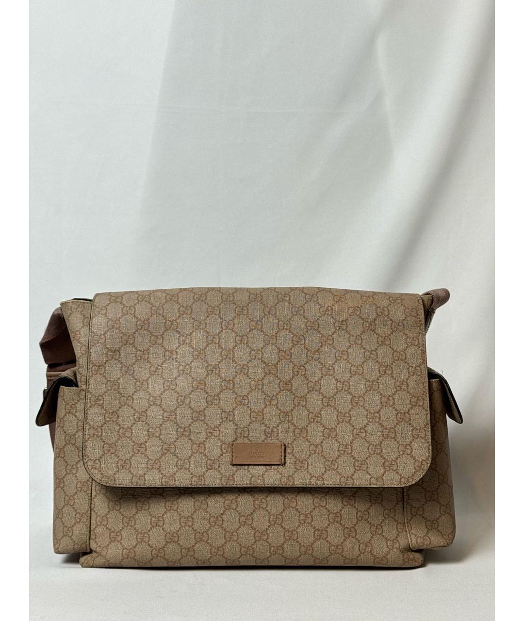 GUCCI Бежевая тканевая сумка через плечо, фото 9