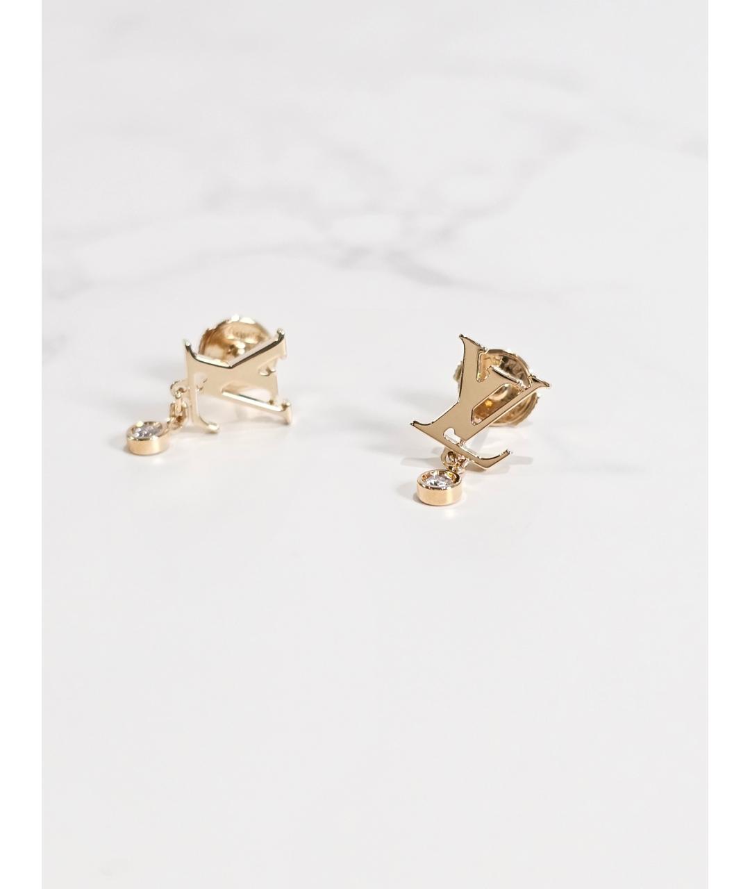 LOUIS VUITTON Золотые серьги из желтого золота, фото 2