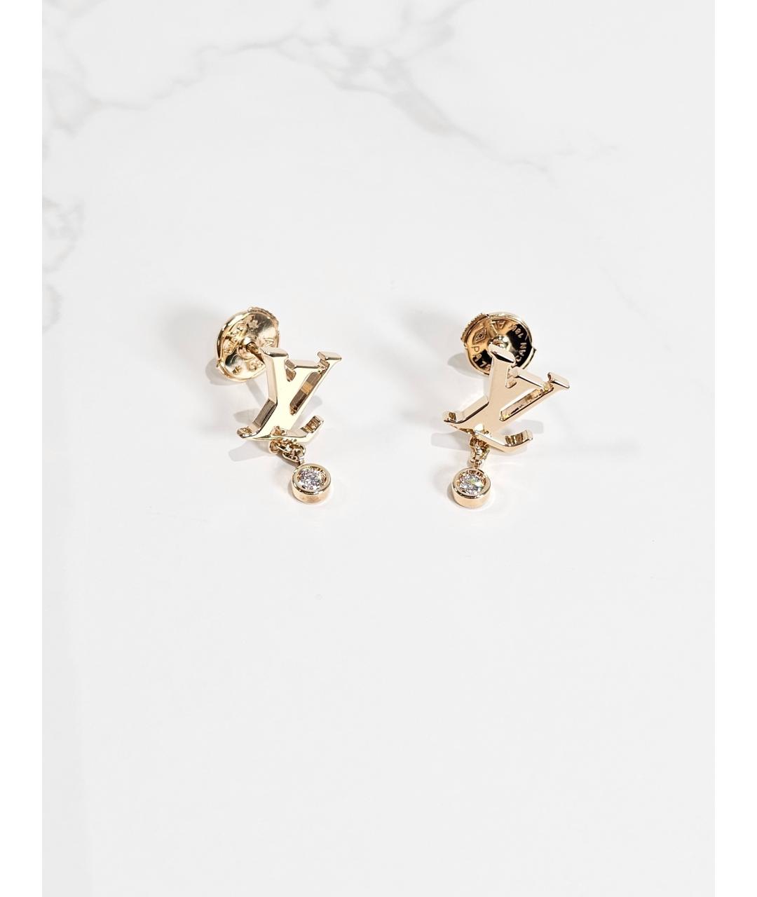 LOUIS VUITTON Золотые серьги из желтого золота, фото 4