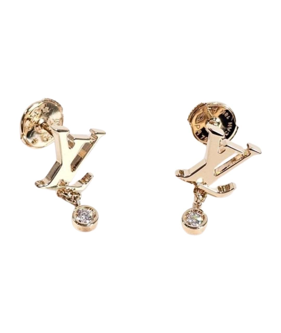 LOUIS VUITTON Золотые серьги из желтого золота, фото 1
