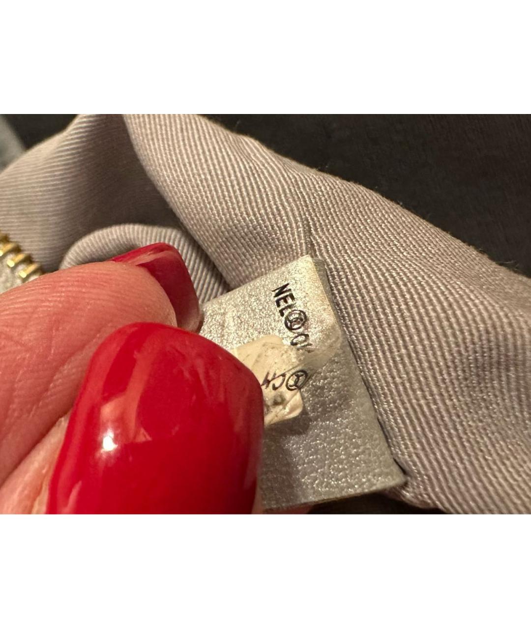 CHANEL Серебряная кожаная сумка через плечо, фото 6