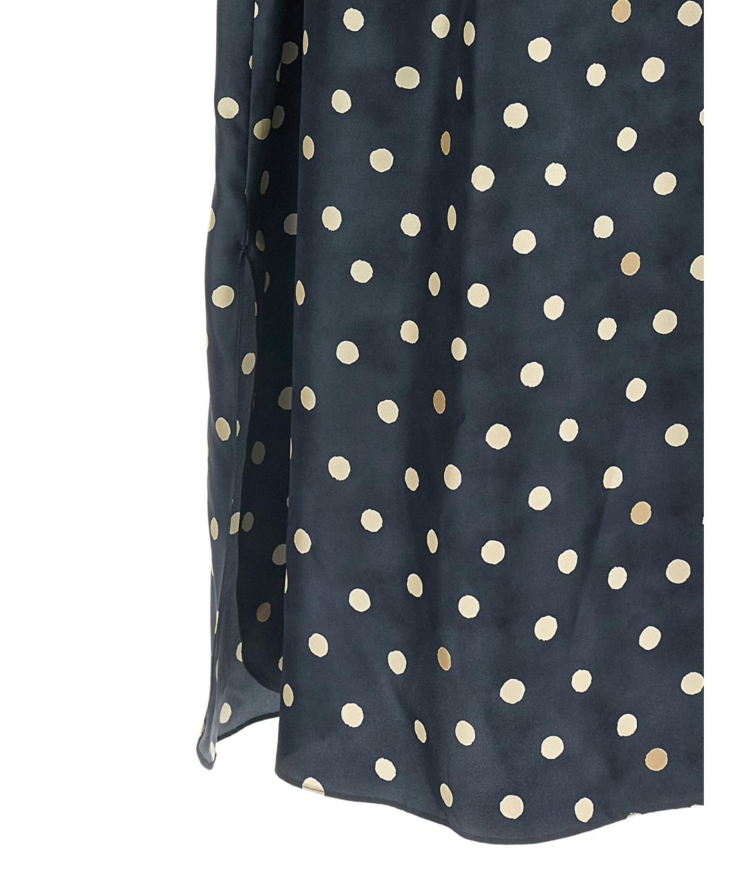 'S MAX MARA Синее шелковое повседневное платье, фото 5