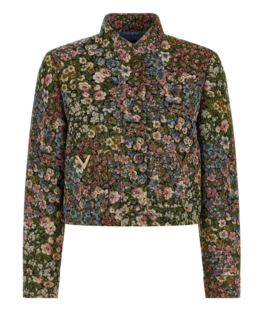 VALENTINO Мульти полиэстеровый жакет/пиджак, фото 1