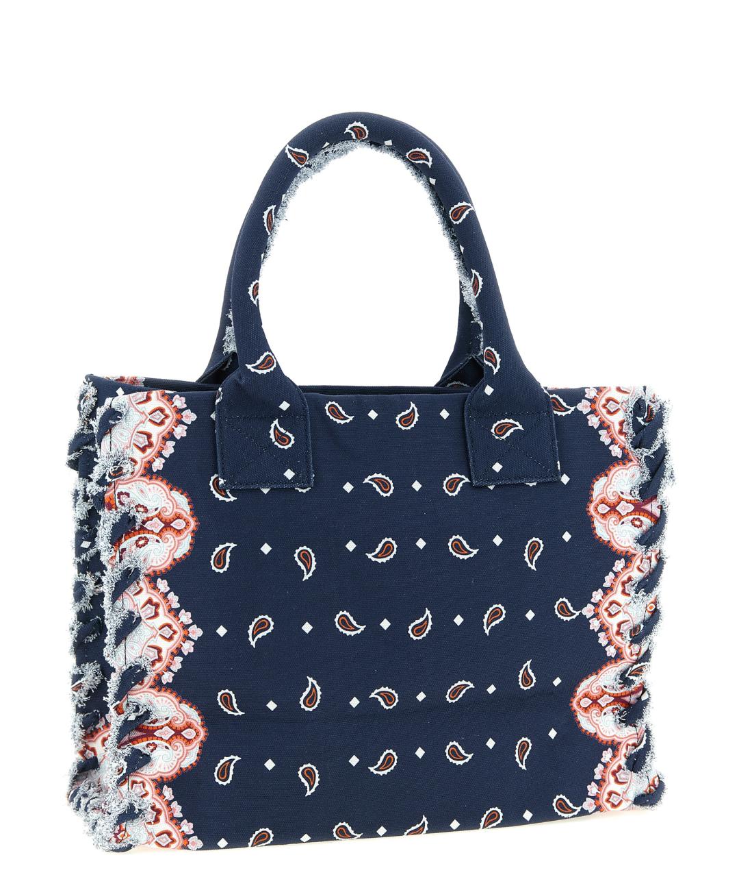 PINKO Синяя хлопковая сумка тоут, фото 2