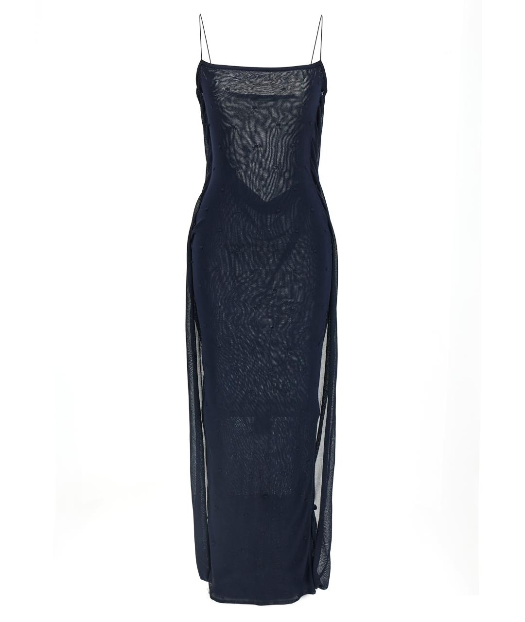 JACQUEMUS Синее вискозное повседневное платье, фото 1