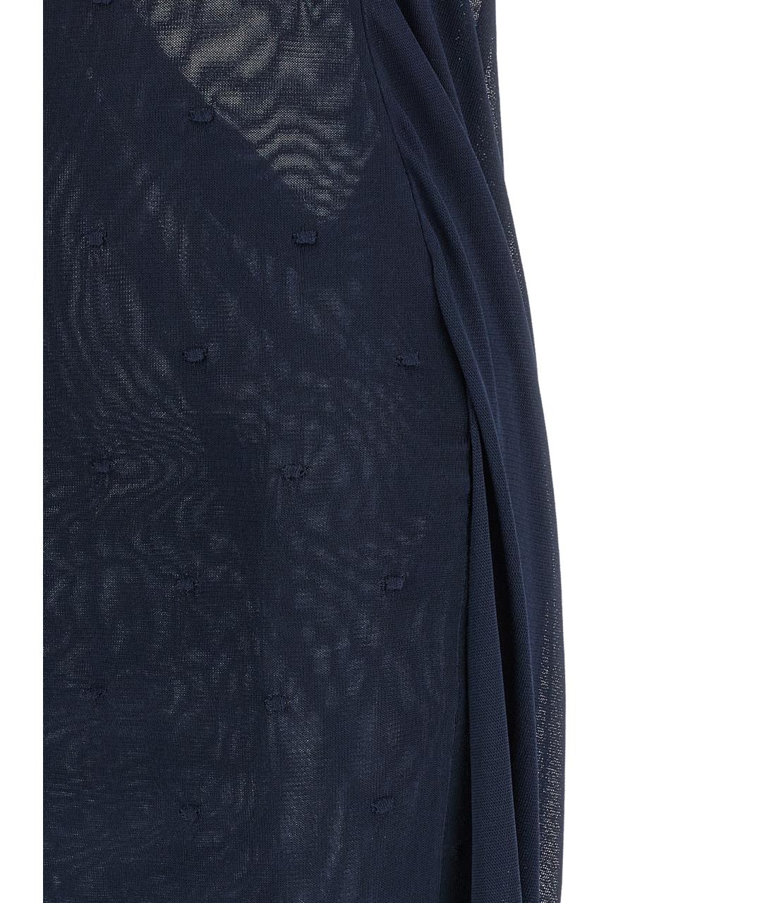 JACQUEMUS Синее вискозное повседневное платье, фото 4