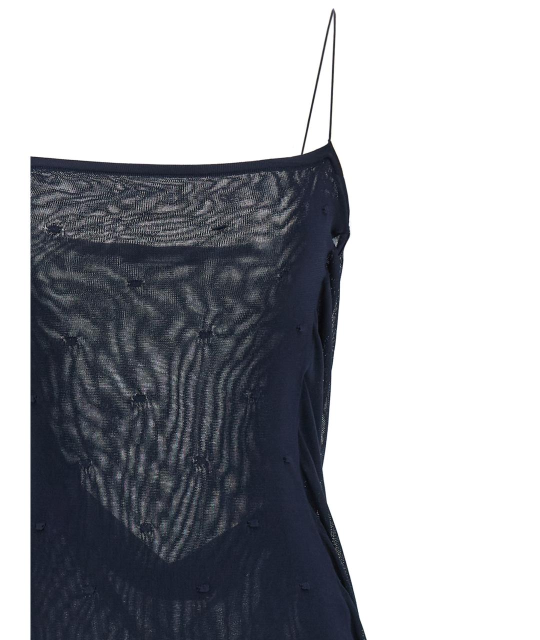 JACQUEMUS Синее вискозное повседневное платье, фото 3