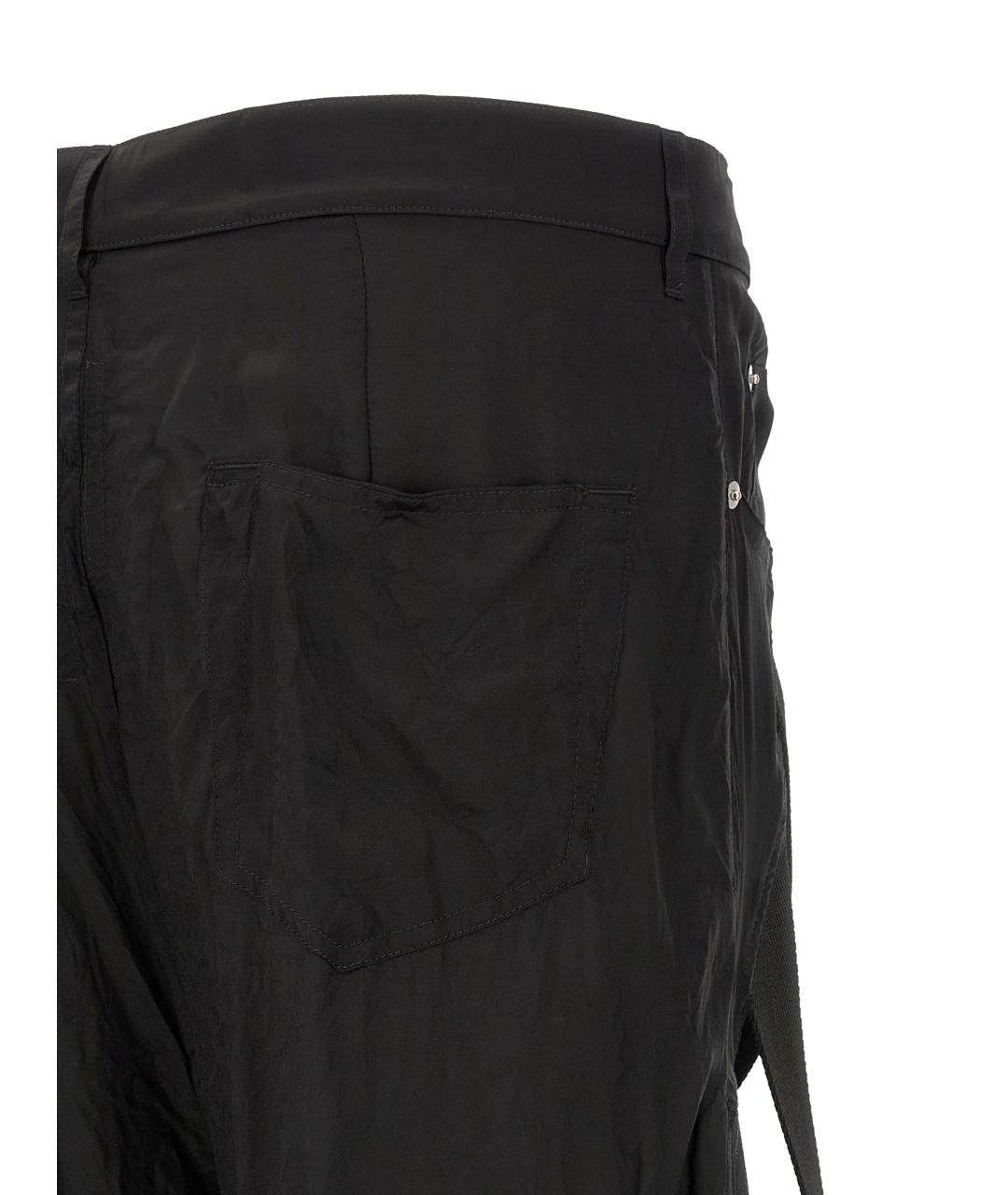 RICK OWENS Черные хлопковые прямые джинсы, фото 4