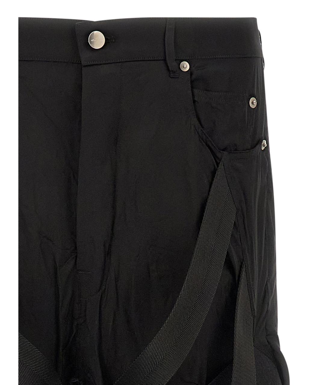 RICK OWENS Черные хлопковые прямые джинсы, фото 3