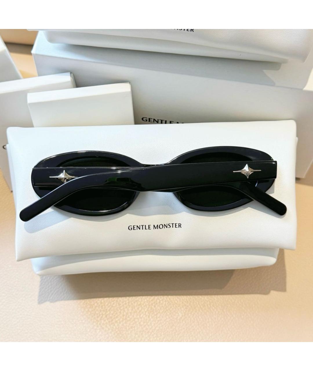 GENTLE MONSTER Черные пластиковые солнцезащитные очки, фото 5