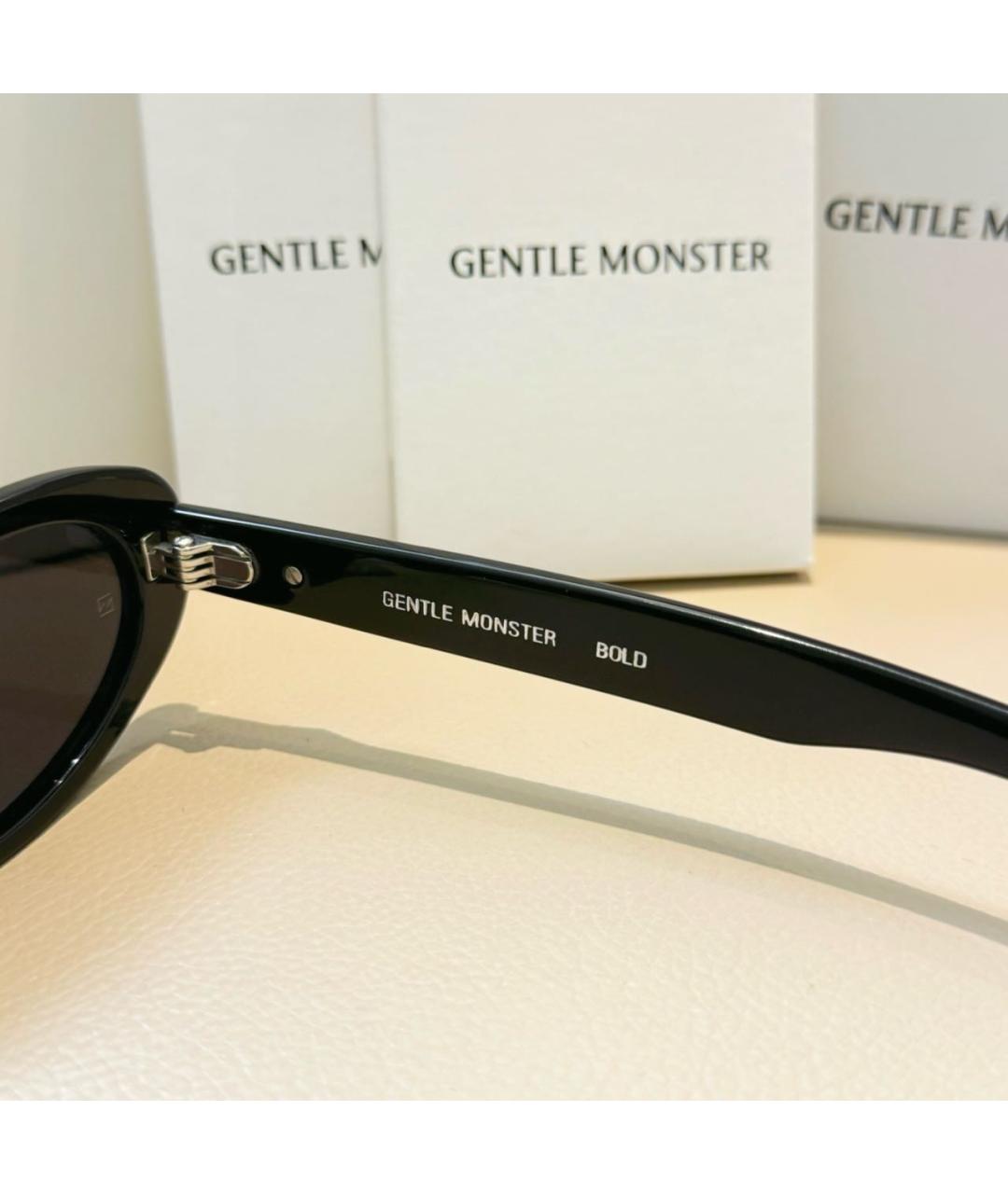 GENTLE MONSTER Черные пластиковые солнцезащитные очки, фото 7