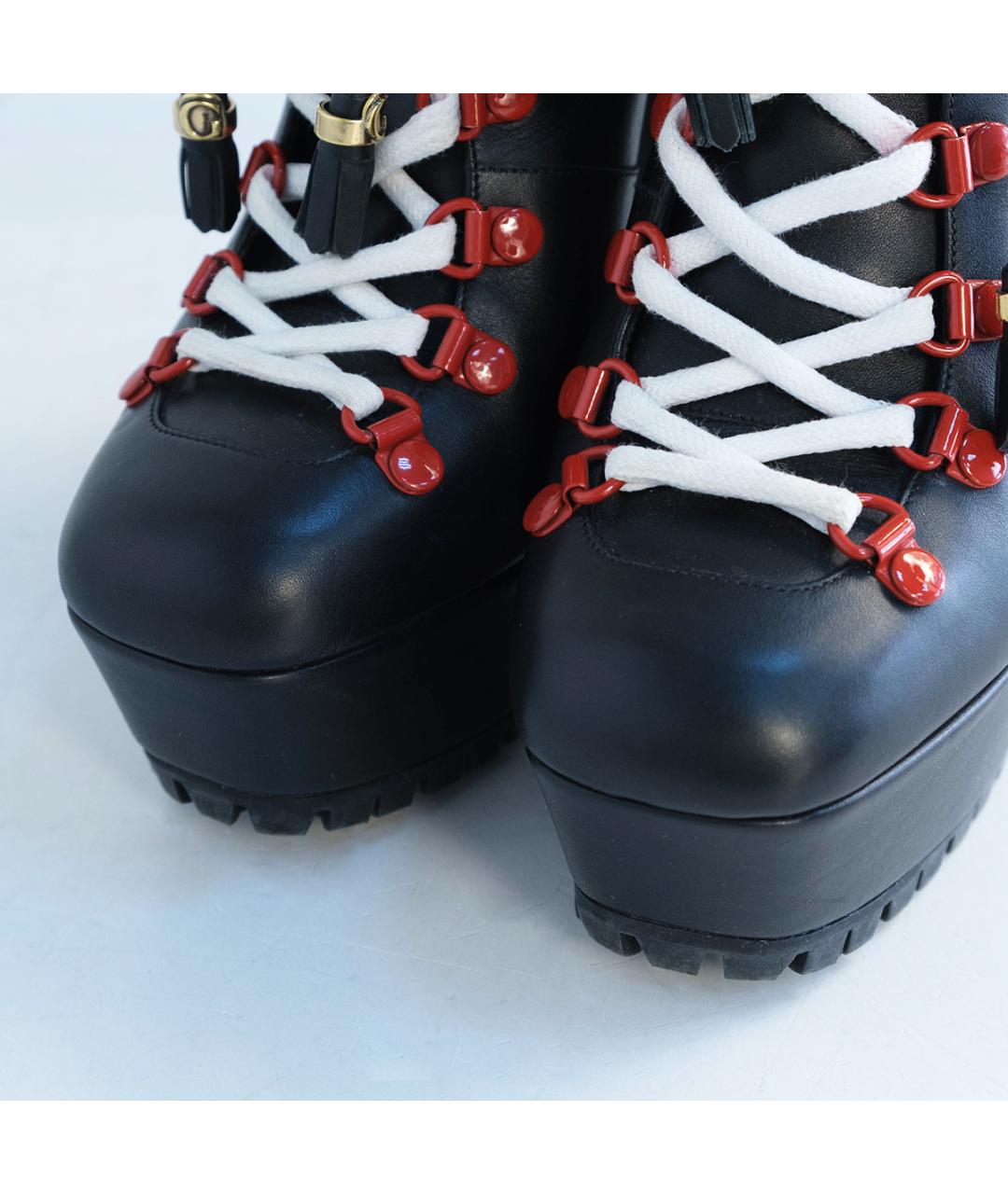 GUCCI Черные кожаные ботильоны, фото 3