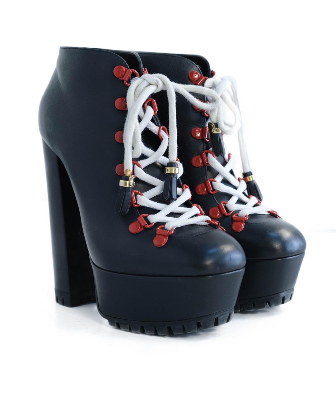 GUCCI Черные кожаные ботильоны, фото 2