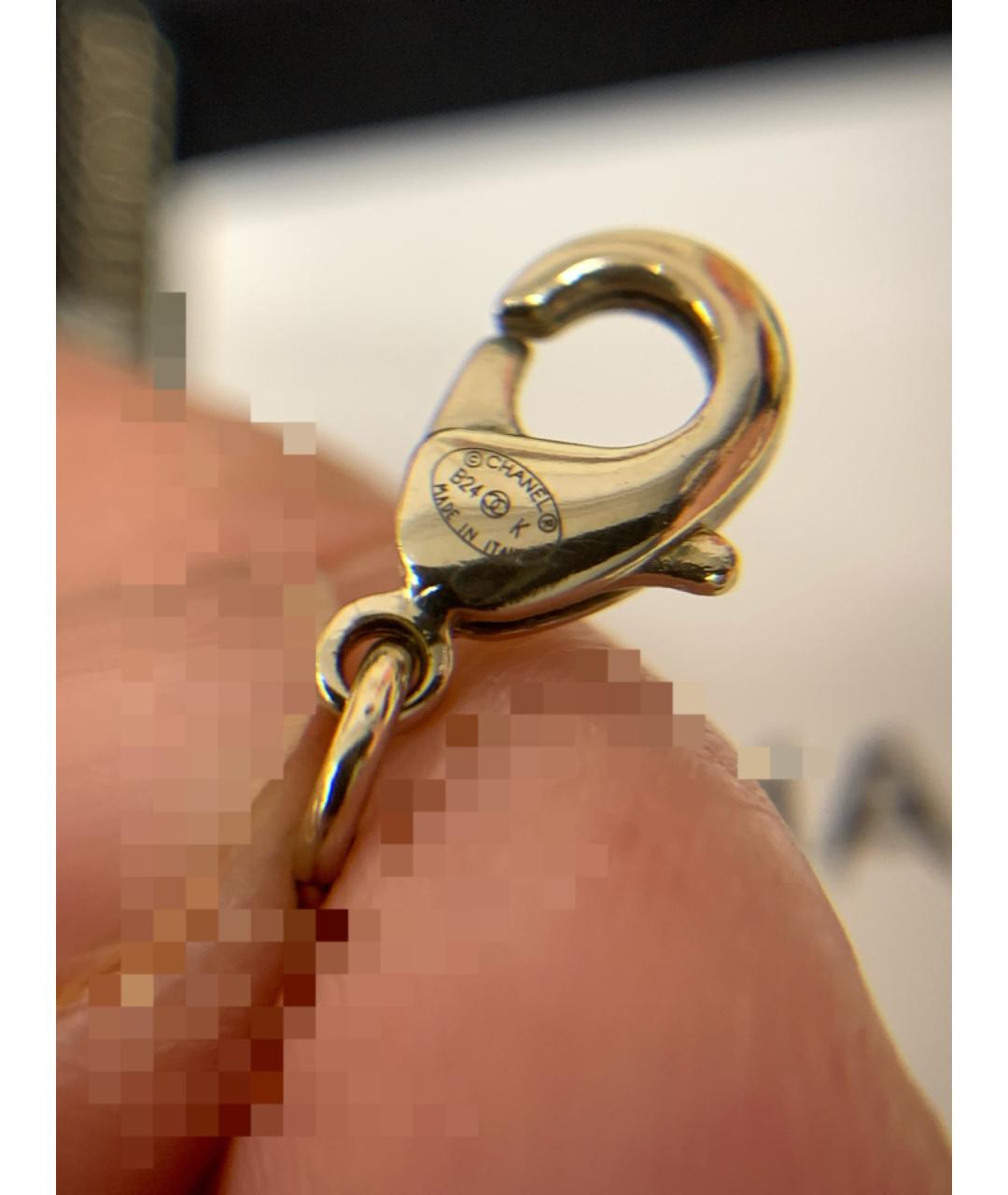 CHANEL Золотое металлическое колье, фото 9