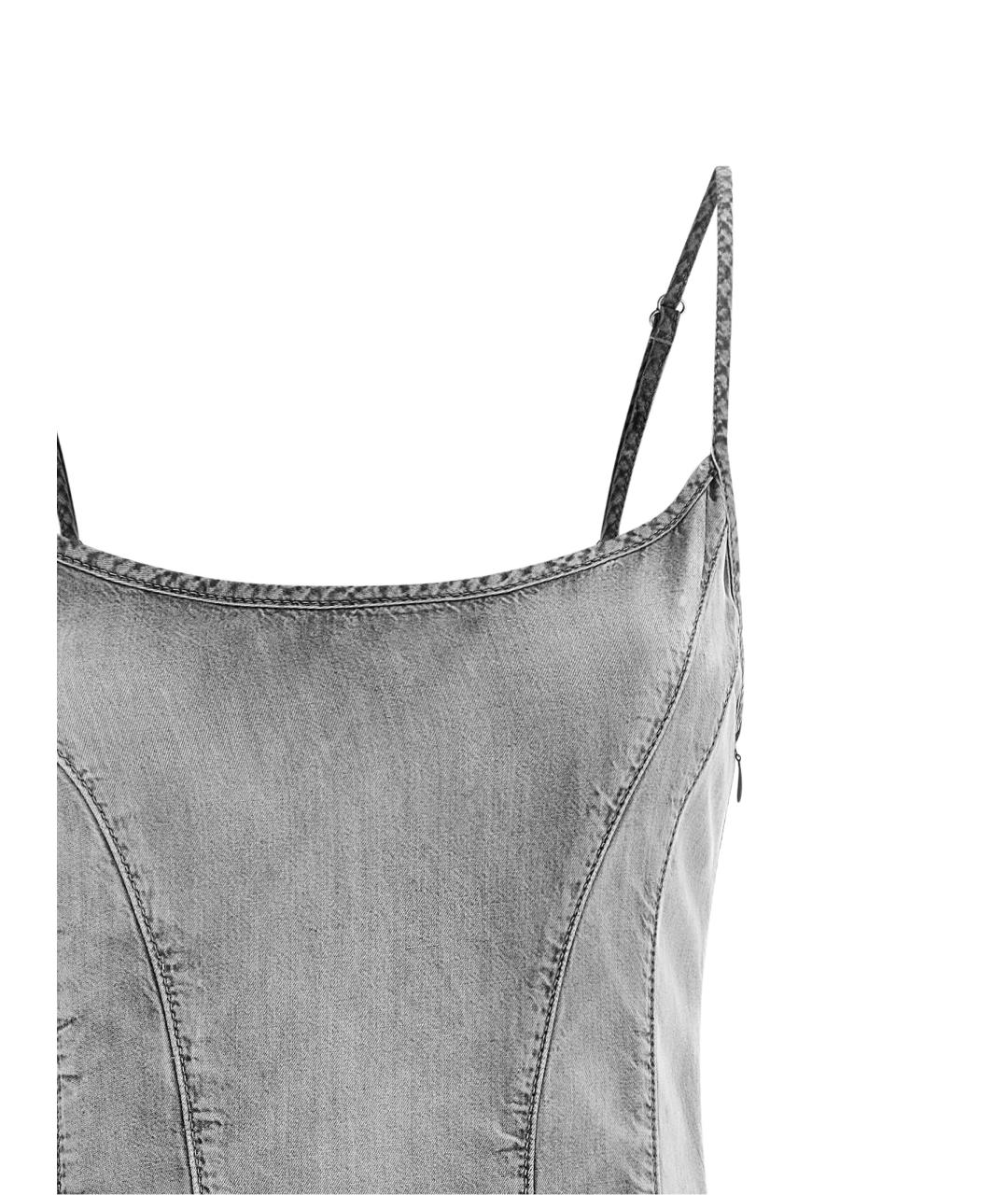 DIESEL Серое повседневное платье, фото 3