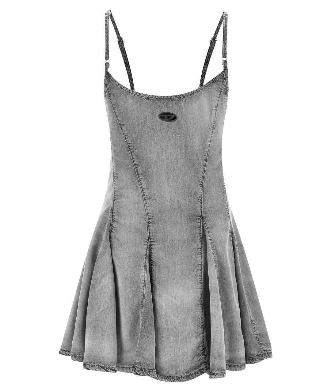 DIESEL Серое повседневное платье, фото 1