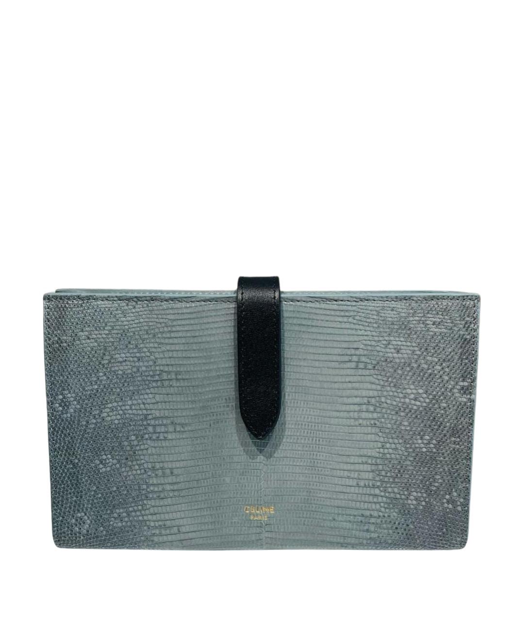 CELINE Серый кошелек из экзотической кожи, фото 1