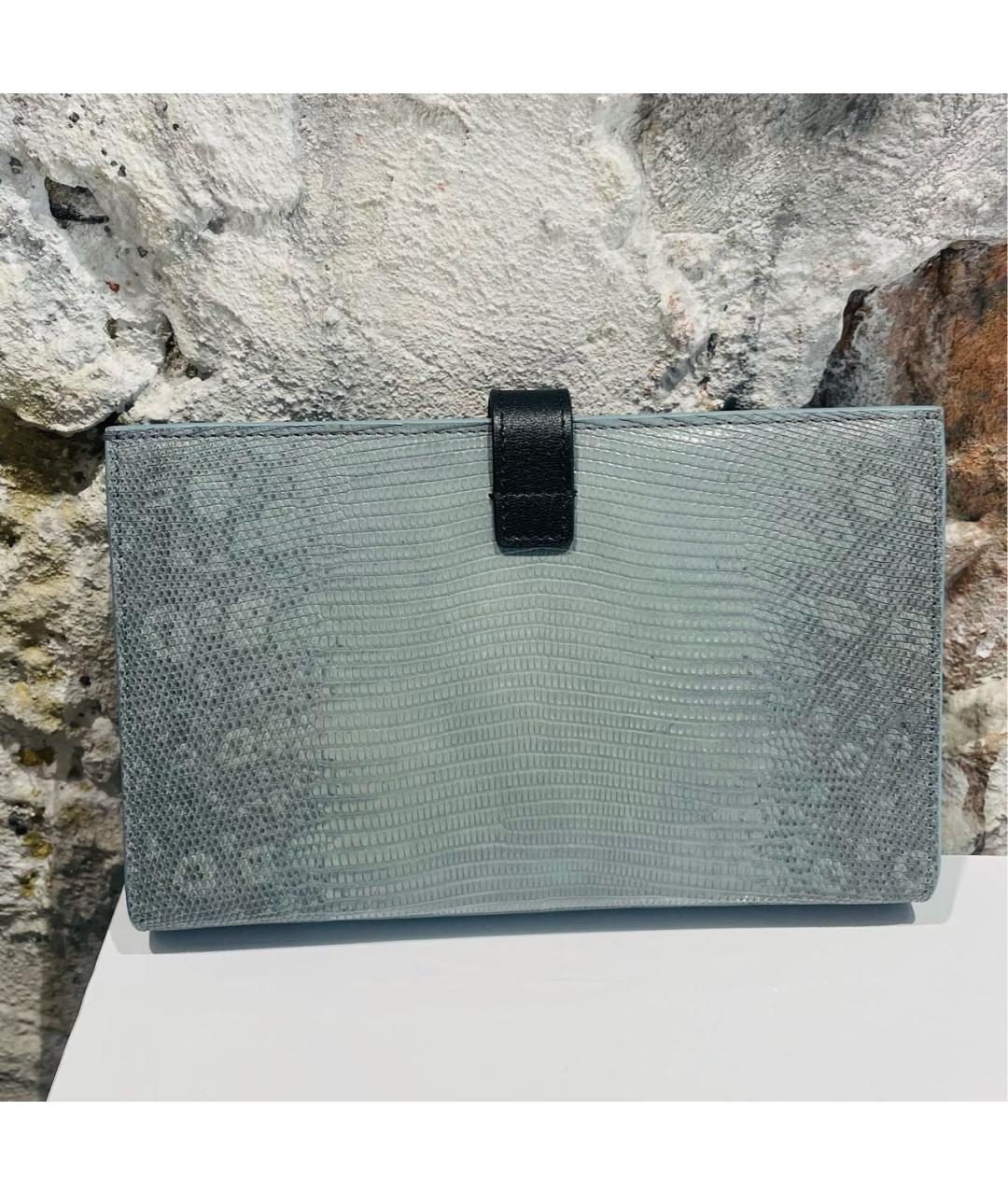 CELINE Серый кошелек из экзотической кожи, фото 3